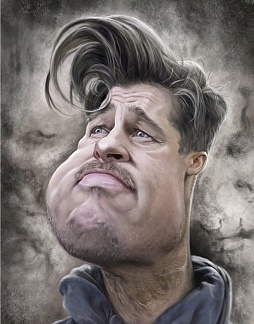 <i>Brad Pitt's</i> caricature